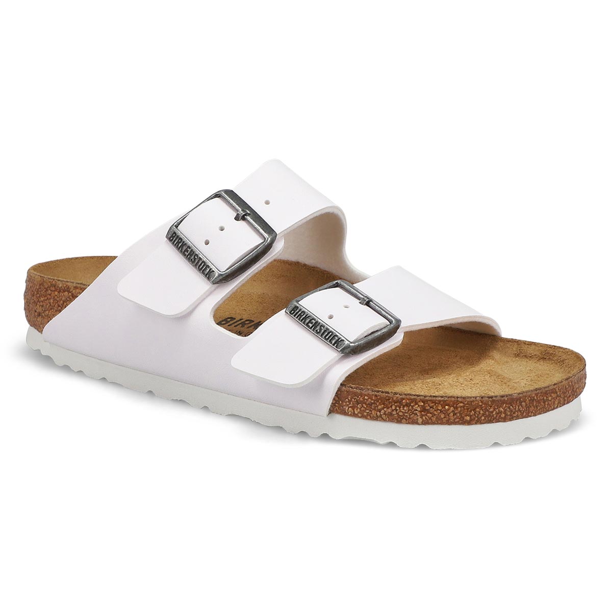 Birkenstock, Sandale étroite à 2 brides ARIZONA BIRKO-FLOR, blanc, femmes