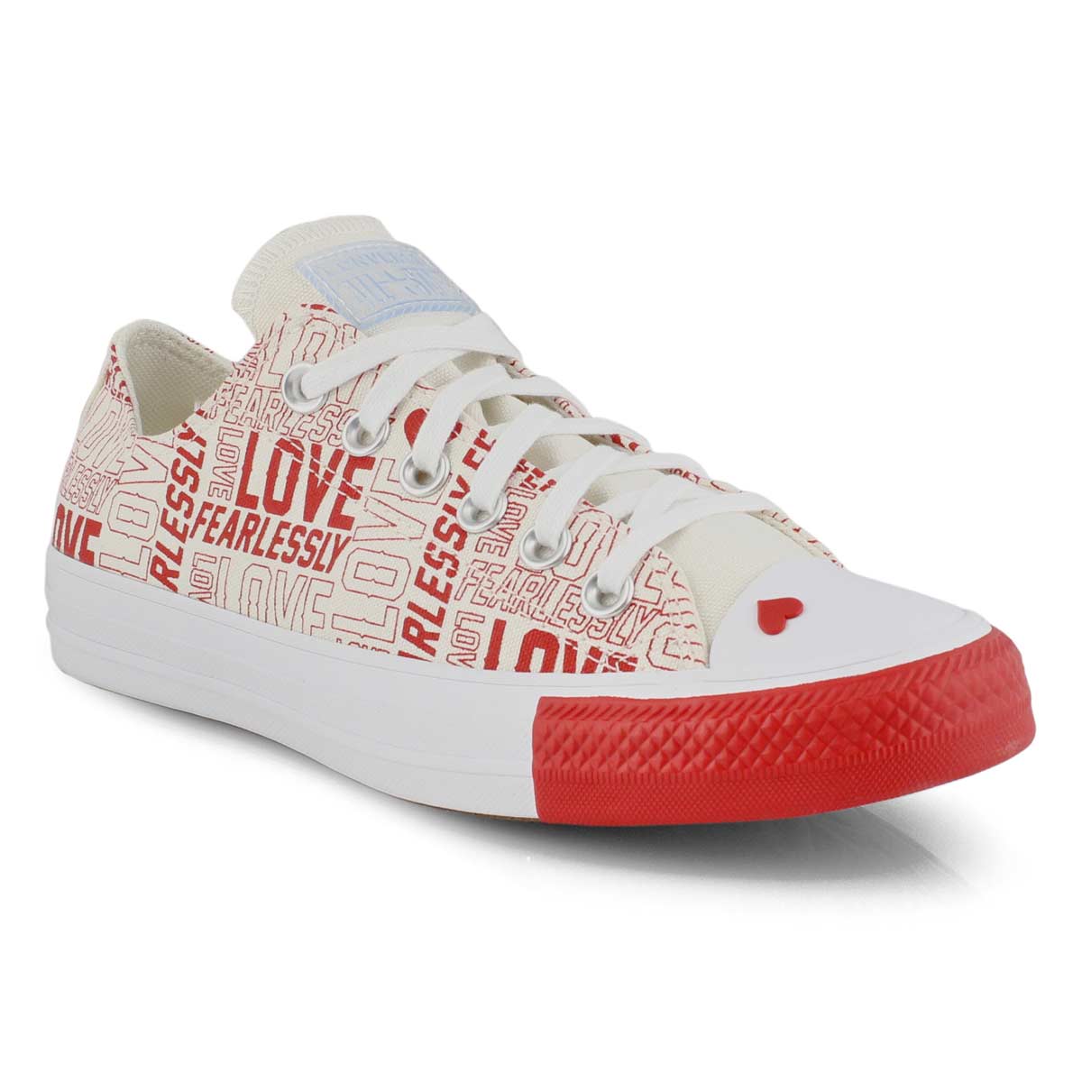 converse red love heart