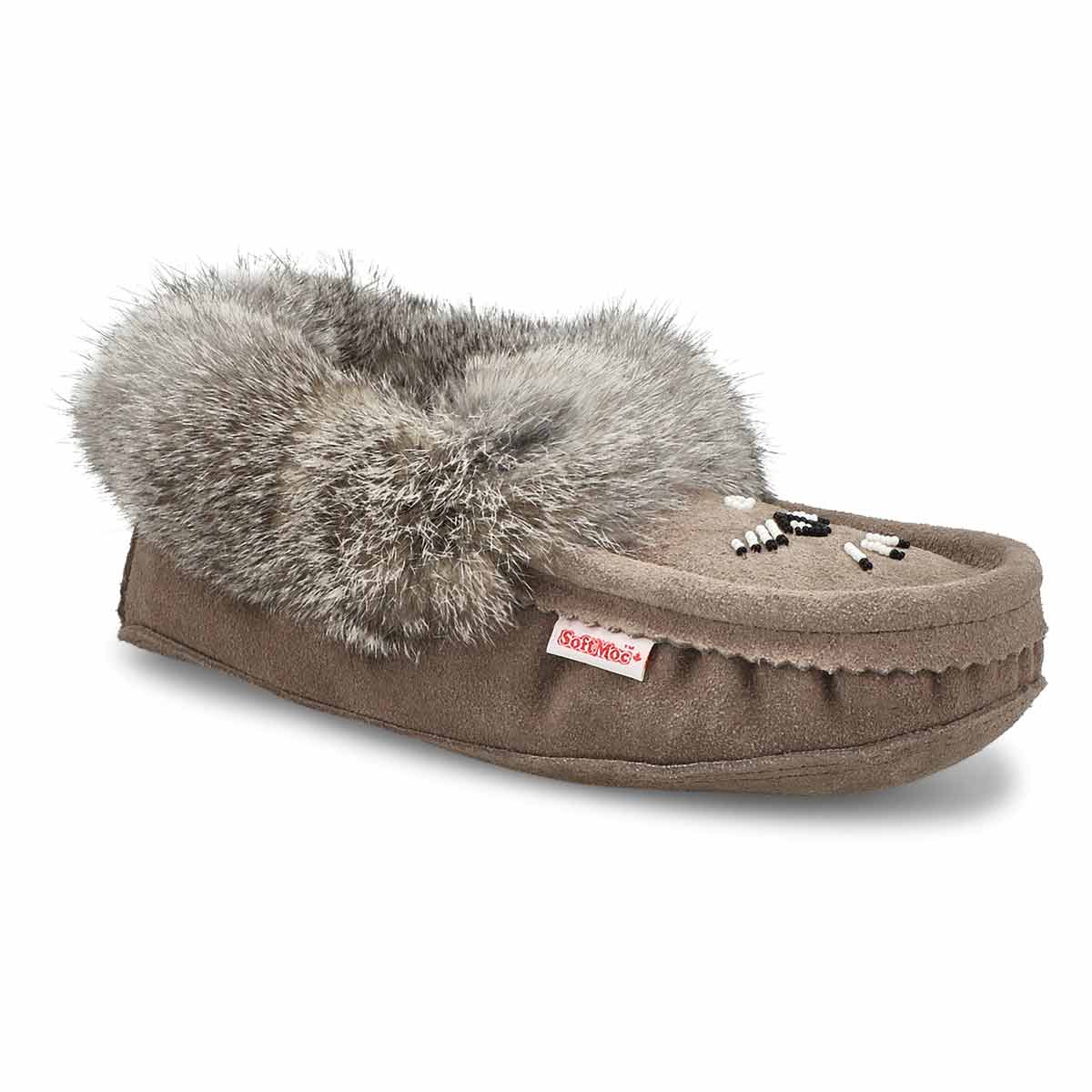 SoftMoc, SoftMocs en fourrure de lapin 660, gris, femmes