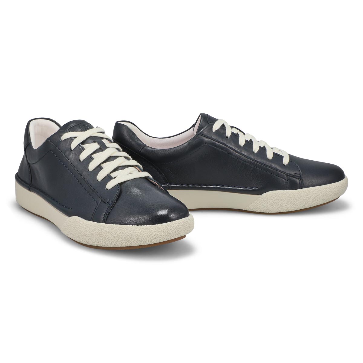 Womens Claire 01 Lace Up Leather Sneaker - Indigo