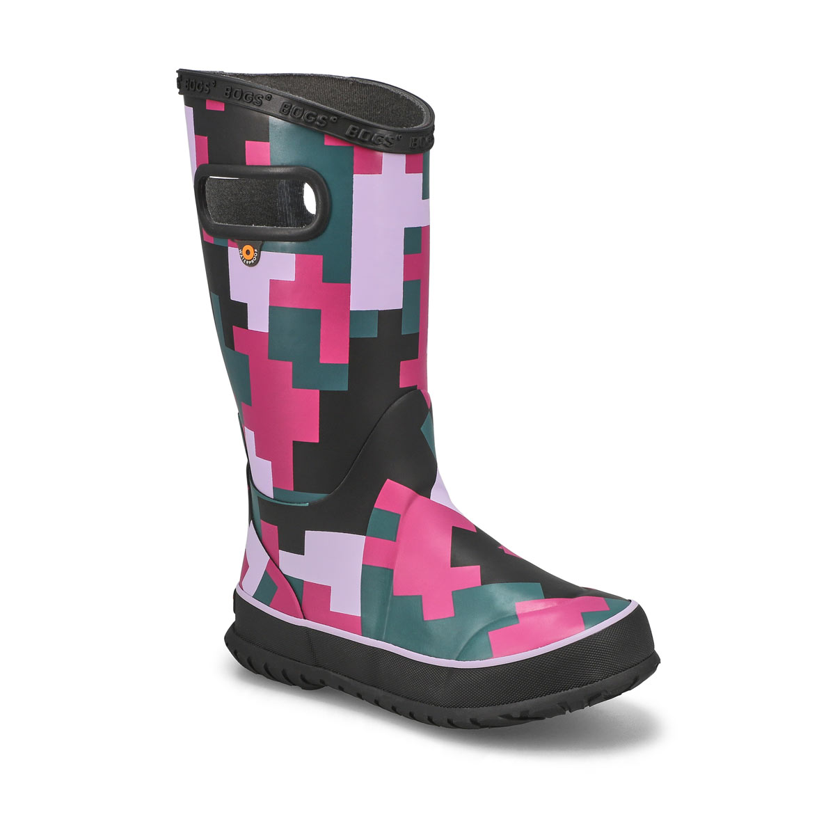 Bogs, Girls Big Camo Rain Boot - Black Multi