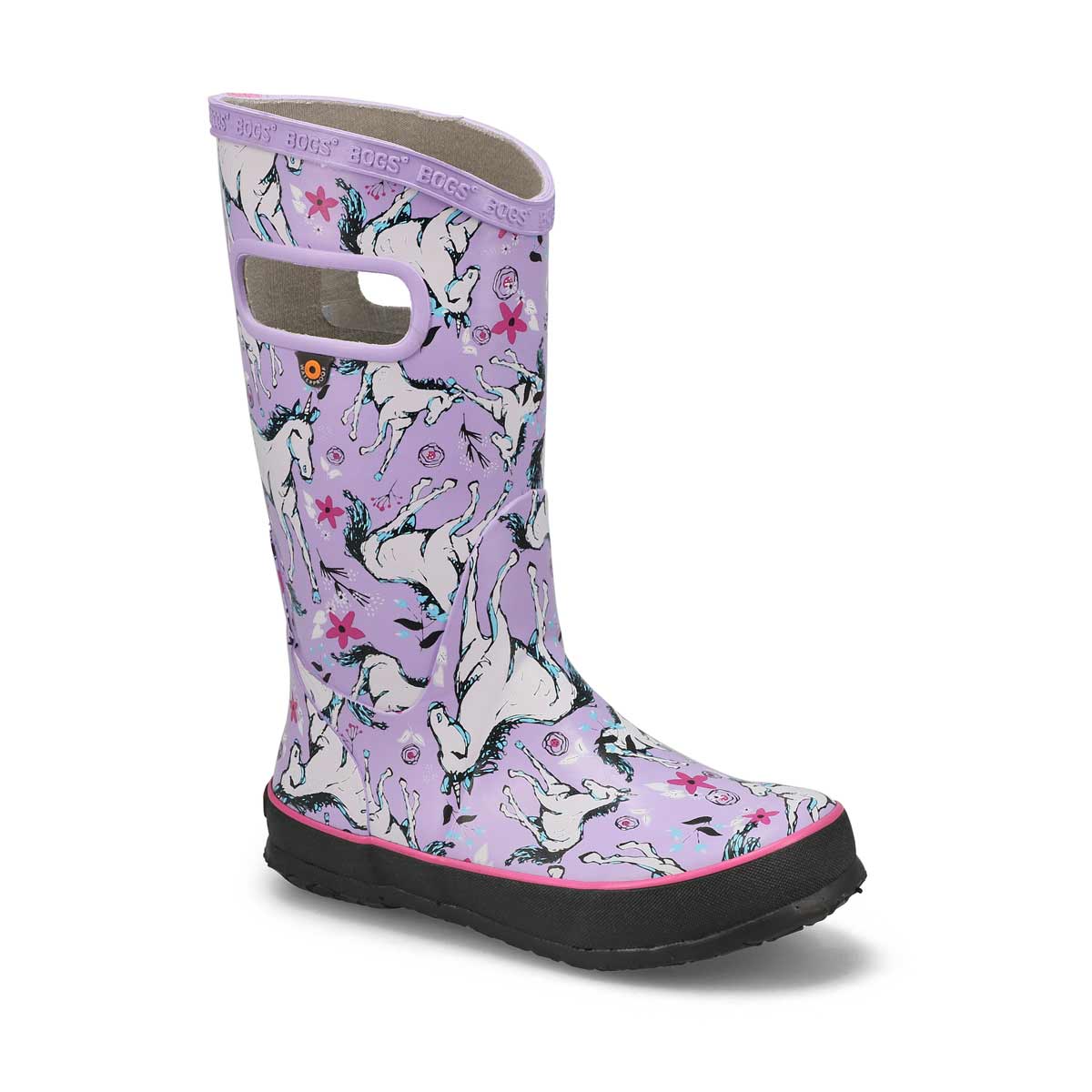 Bogs, Girl's Unicorn Awesome Rain Boot -Lavender