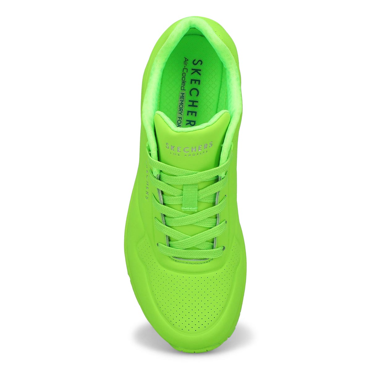 Womens Uno Night Shades Lace Up Sneaker - Lime Green