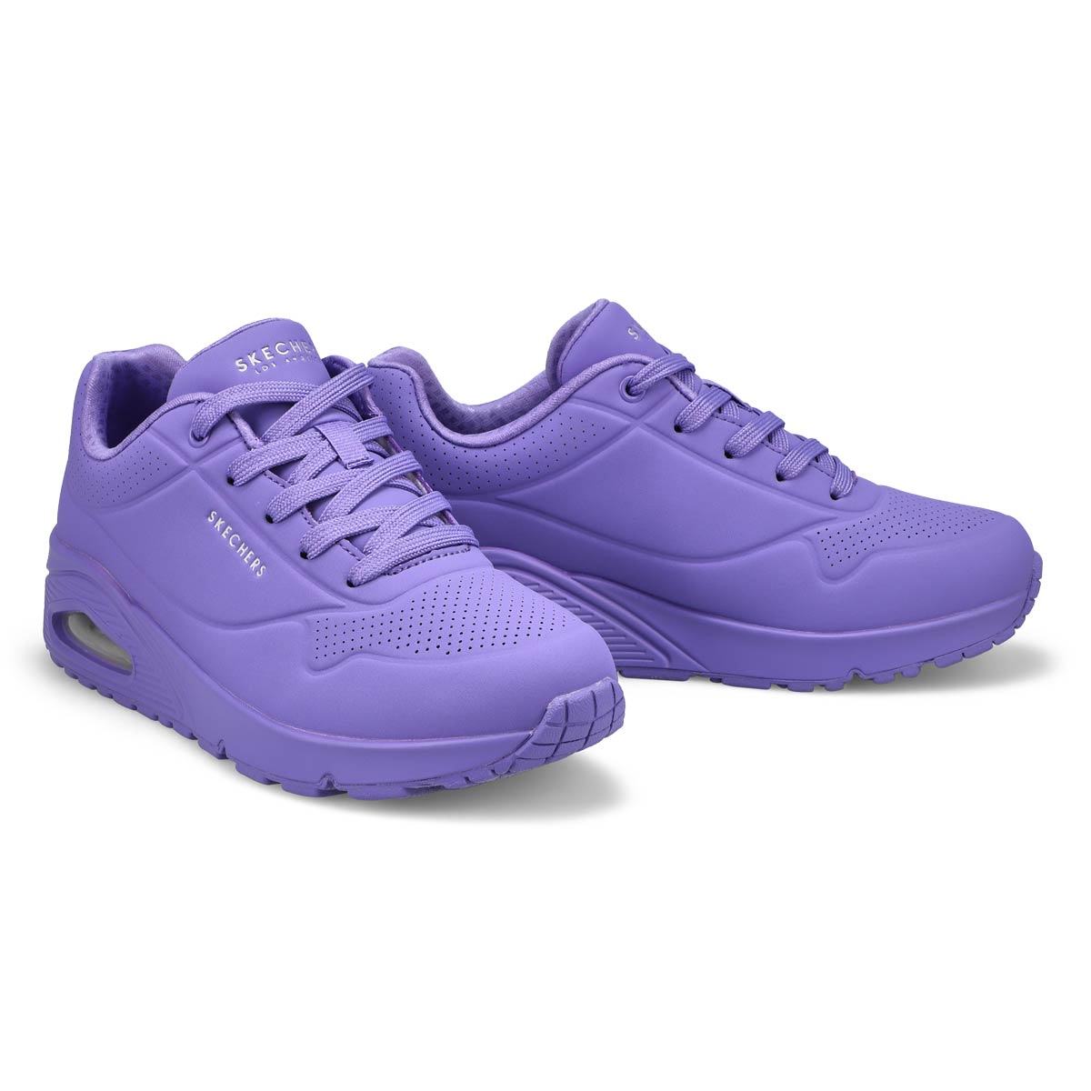 Womens Uno Stand On Air Lace Up Sneaker - Lilac