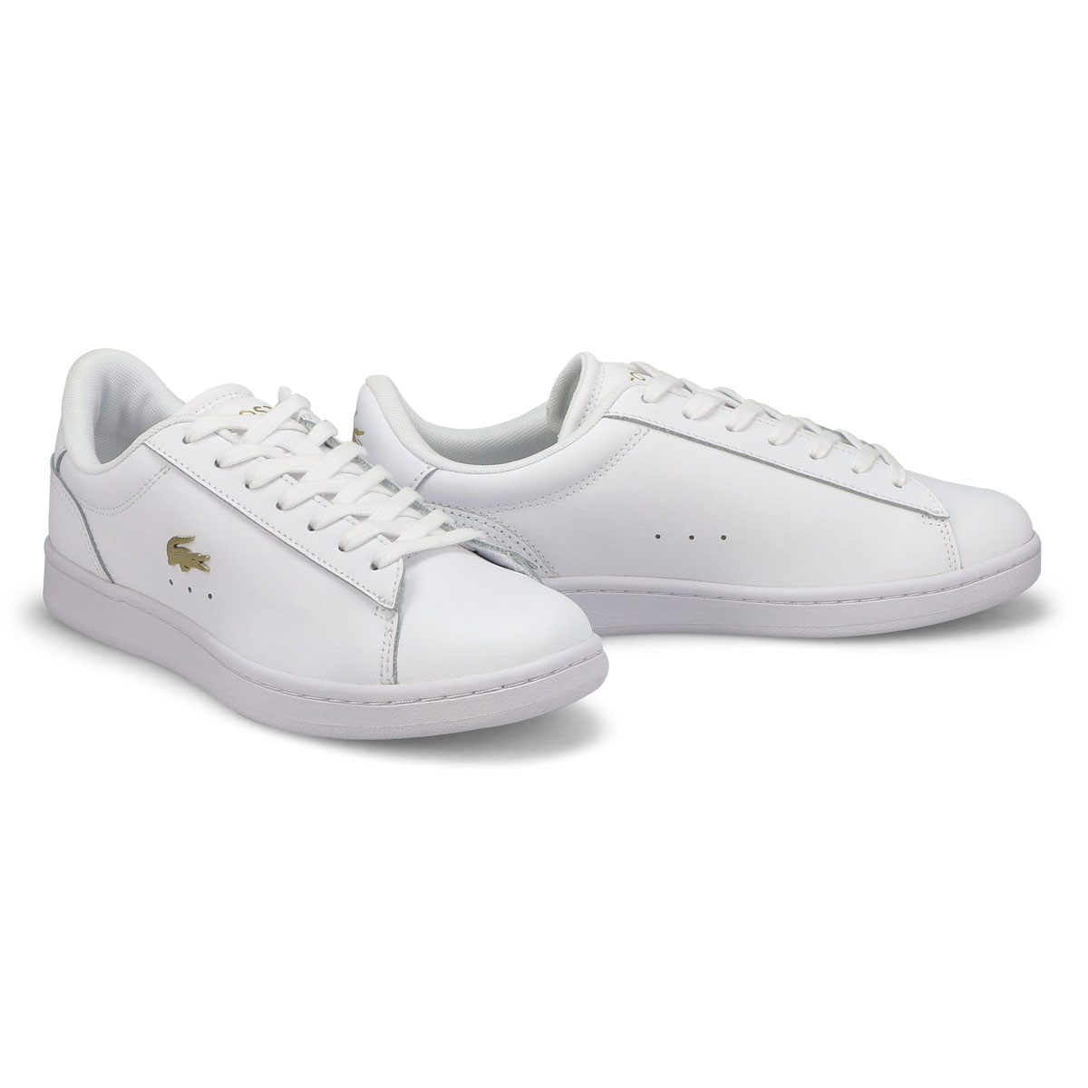 Womens  Carnaby Set Leather Sneaker - White/Gold