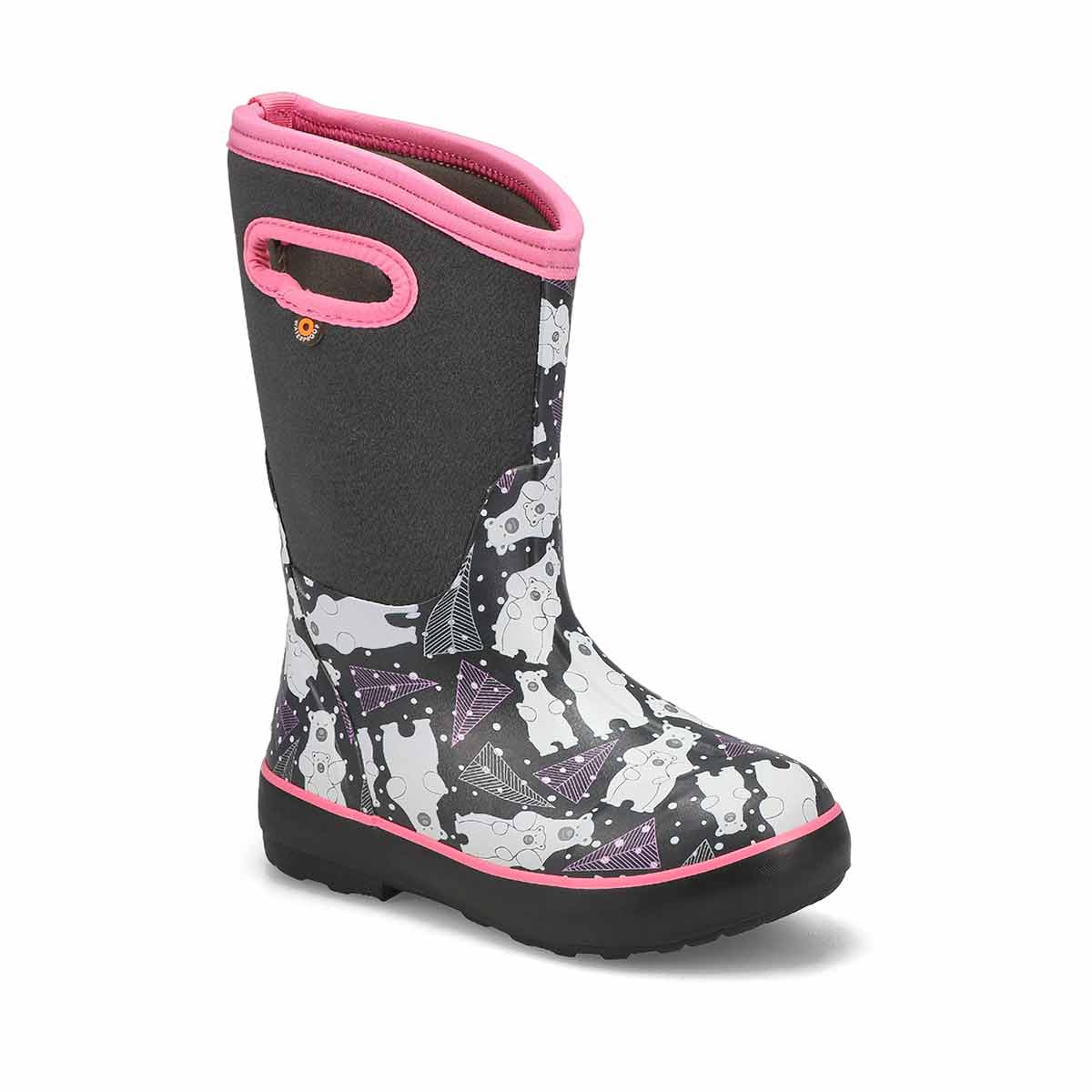 Bogs, Girls' Classic II Bears Waterproof Boot