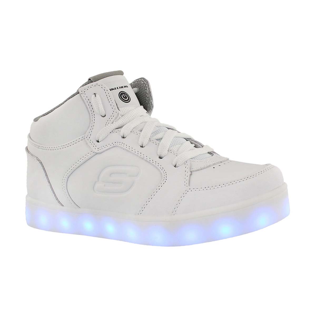skechers white light up shoes