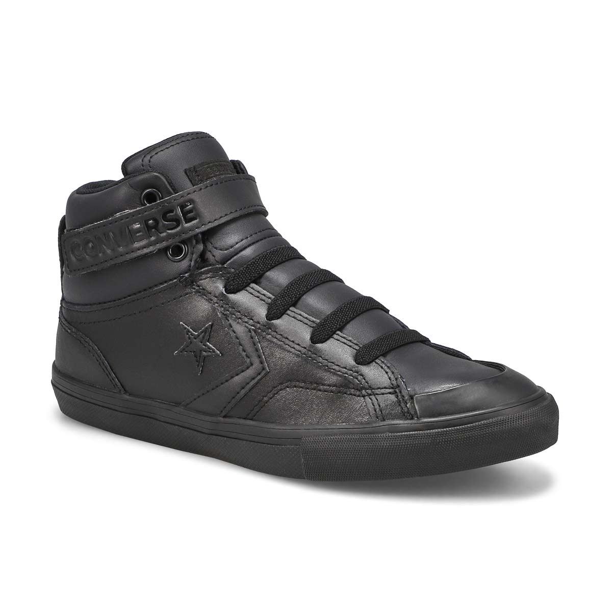 Converse, Baskets en cuir CHUCK TAYLOR ALL STAR PRO BLAZE STRAP LEATHER, noir noir, garçons