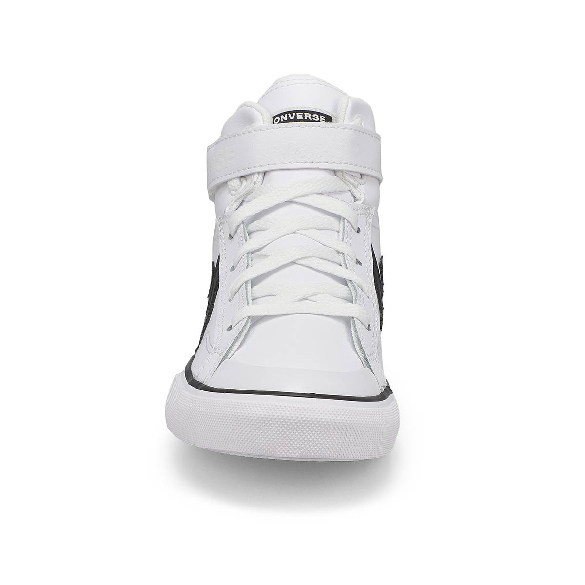 Boys Chuck Taylor All Star Pro Blaze Strap Leather Sneaker - White/Black