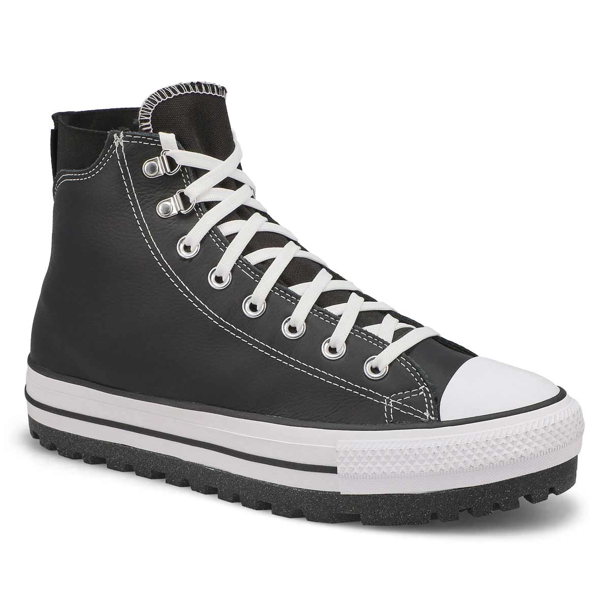 Converse, Men's Chuck Taylor All Star City Trek Waterproof Boot - Black White Silver