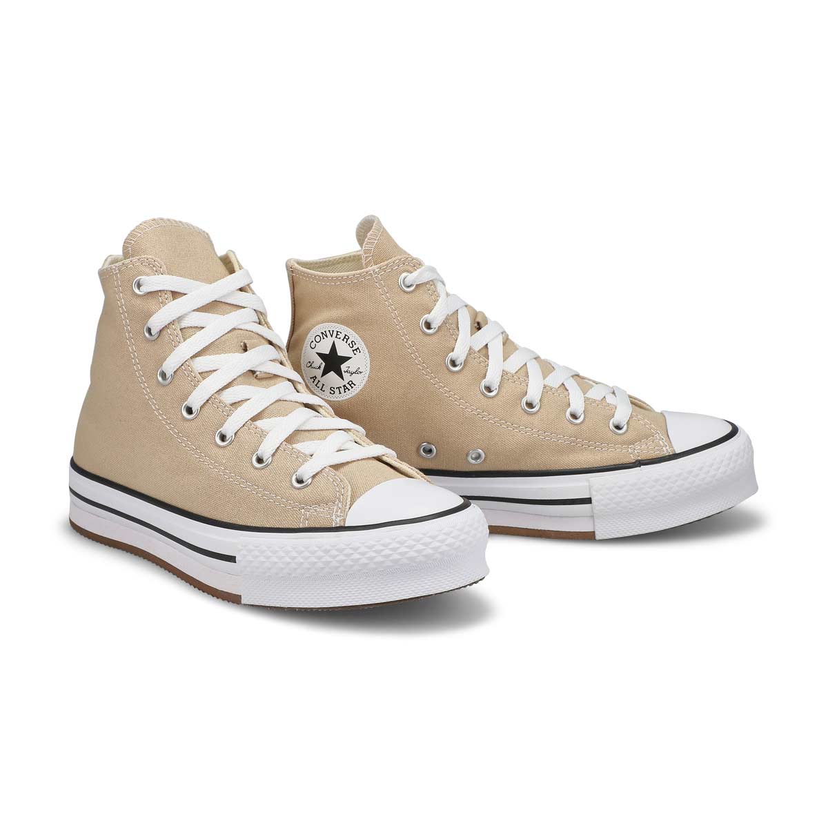 Girls Chuck Taylor All Star Eva Lift Hi Top Platform Sneaker - Nutty Granola