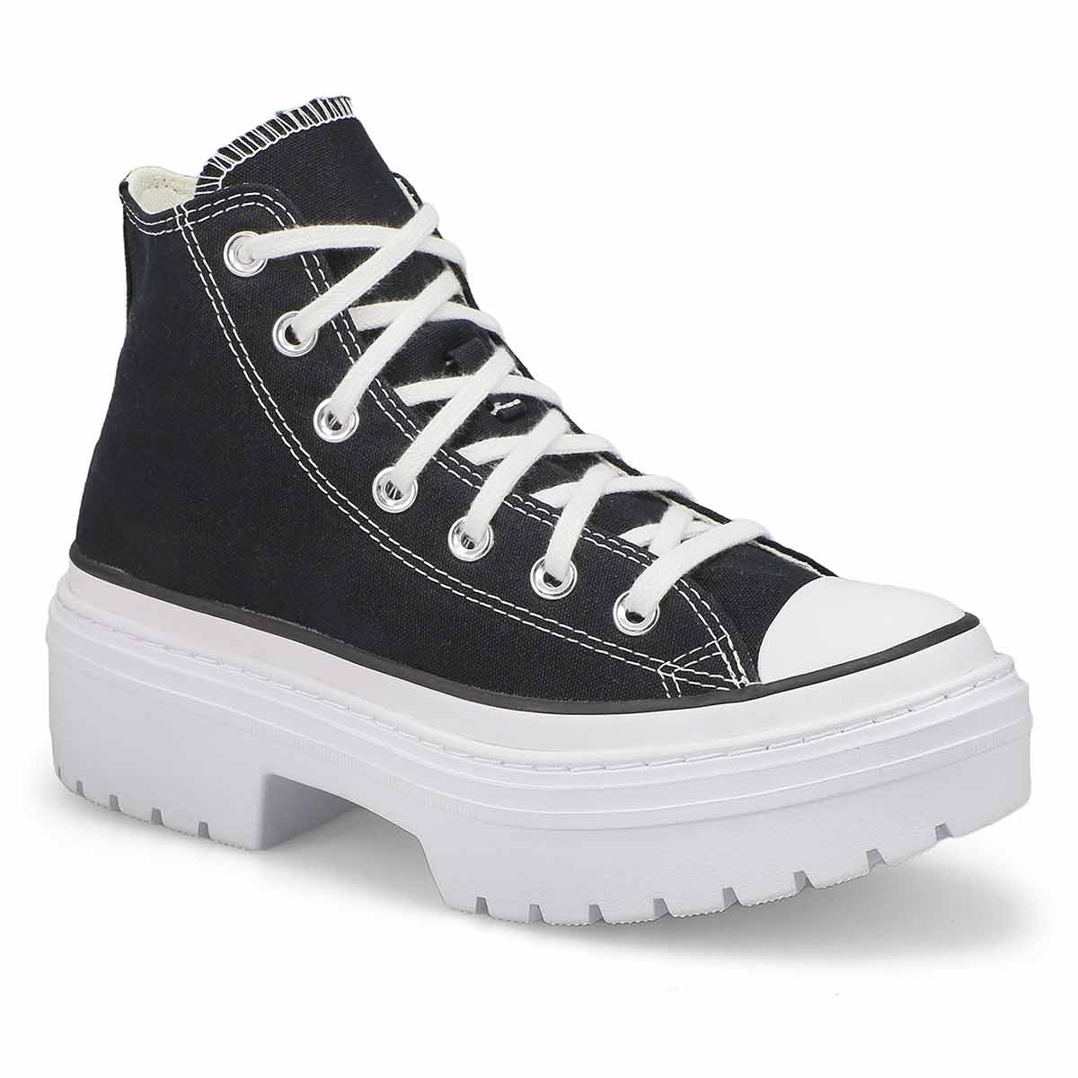 Converse, Baskets à plateforme CHUCK TAYLOR ALL STAR HEEL FOUNDATION, noir  blanc aigrette, femmes