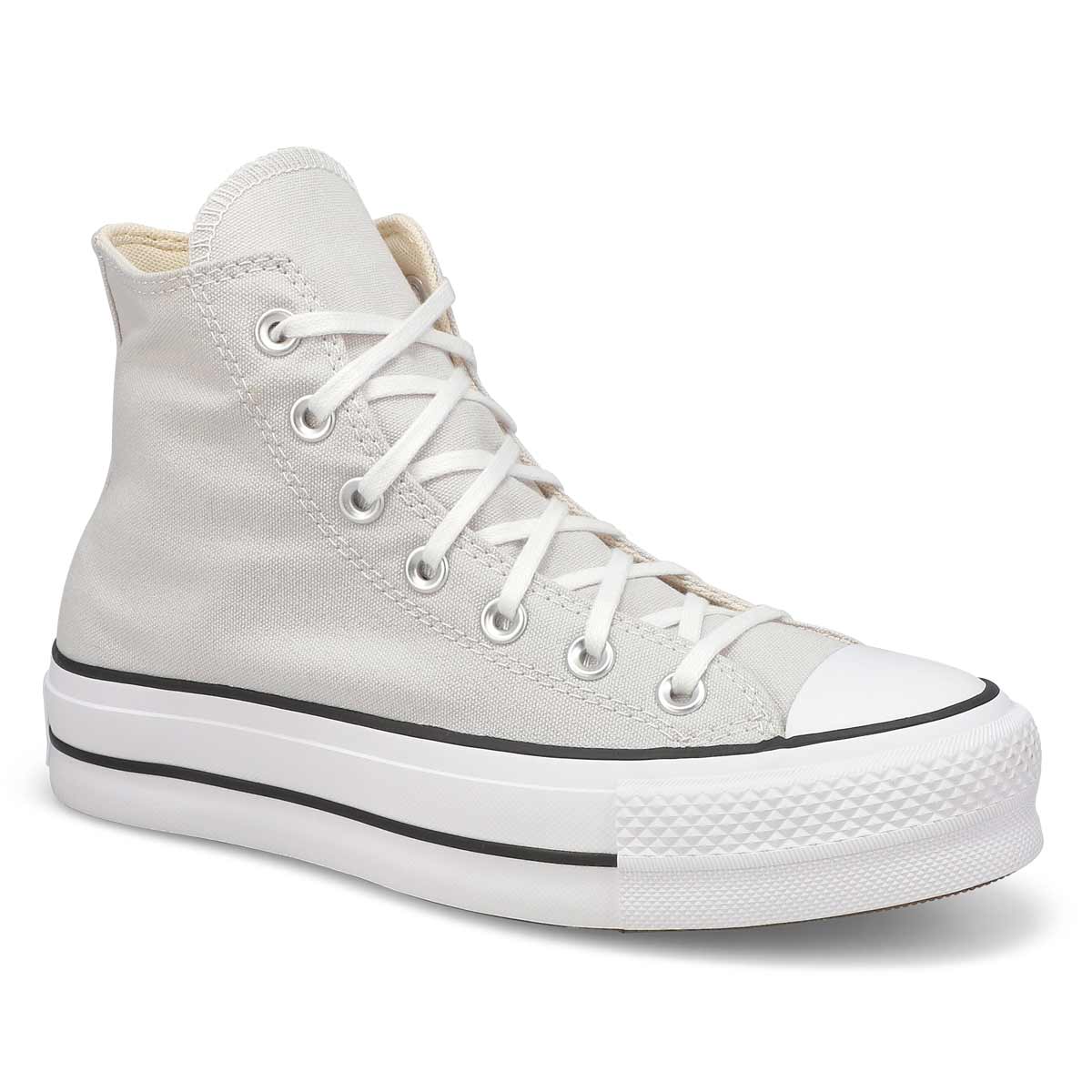 Womens Chuck Taylor All Star Lift Hi Top Platform Sneaker - Barely Grey/White/Black