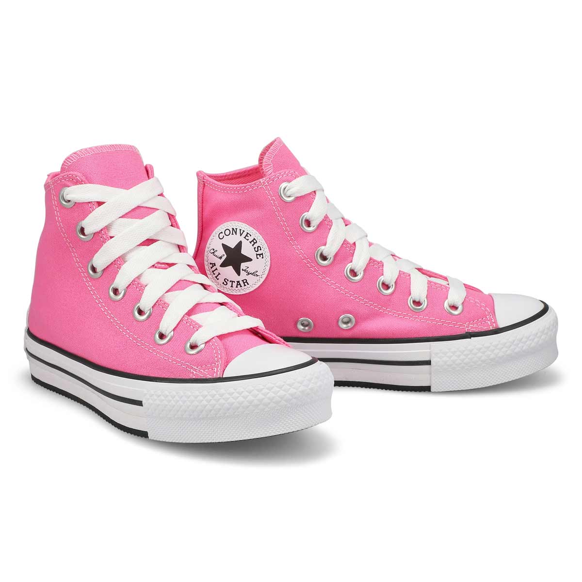 Girls Chuck Taylor All Star Eva Lift Sketch Platform Sneaker  - Pink/White/Black