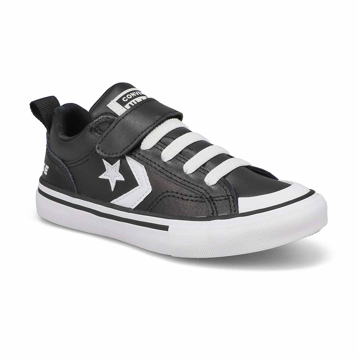 Converse, Boy's Chuck Taylor All Star Pro Blaze Leather Sneaker - Black White Mouse