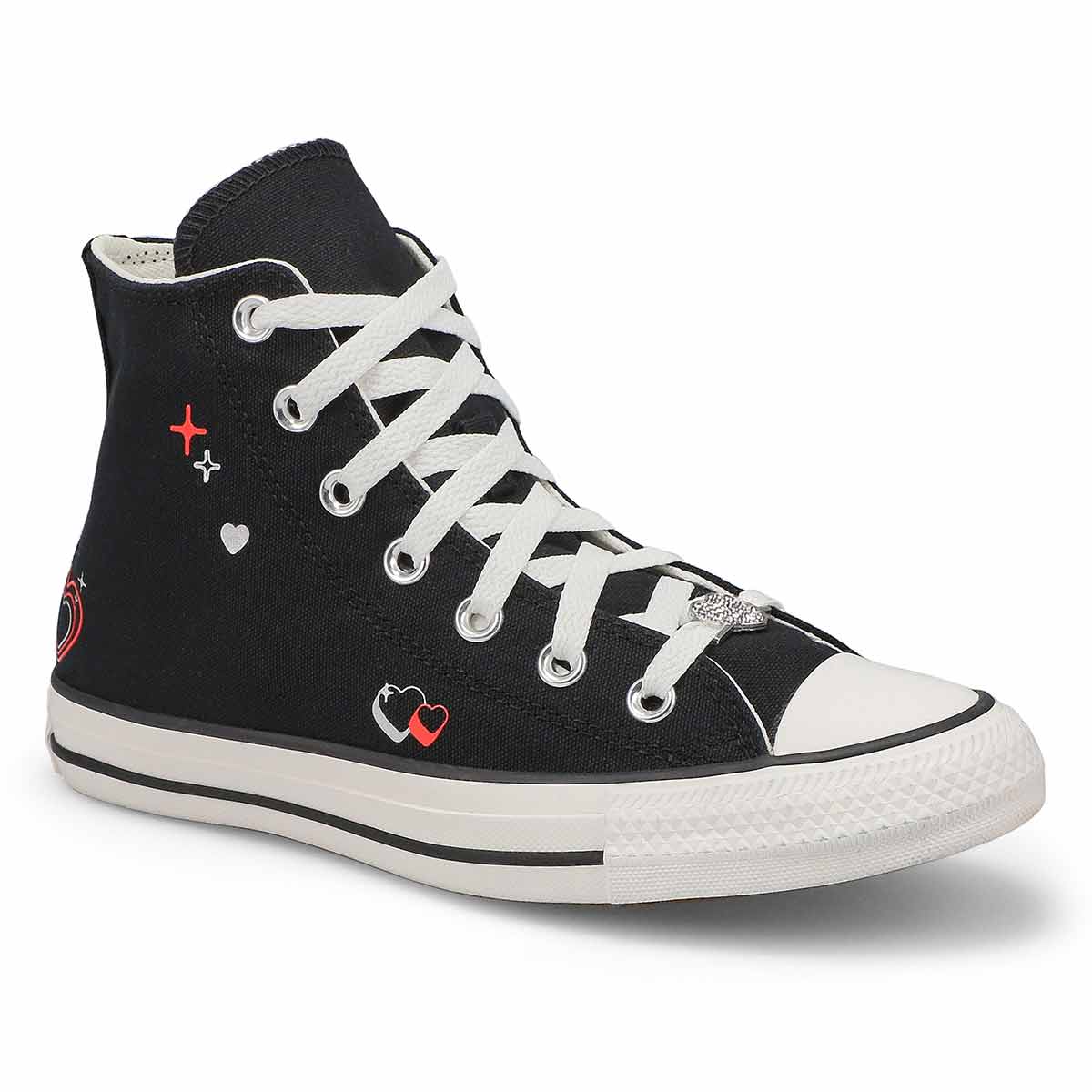 Converse, Women's Chuck Taylor All Star BEMY2K Hi Top Sneaker - Black White