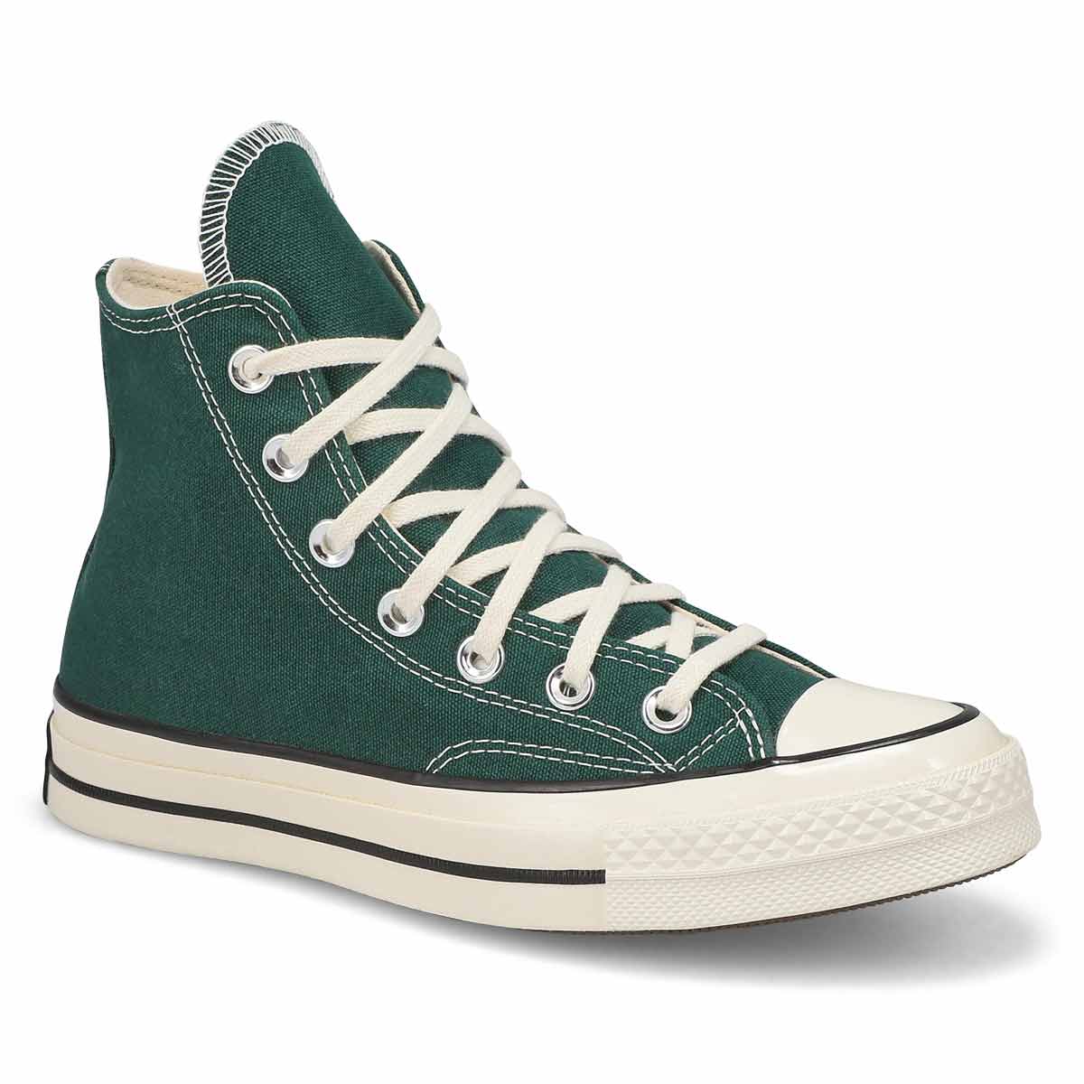 Converse, Baskets hautes CHUCK 70 CANVAS, vert jalousie aigrette noir, femmes