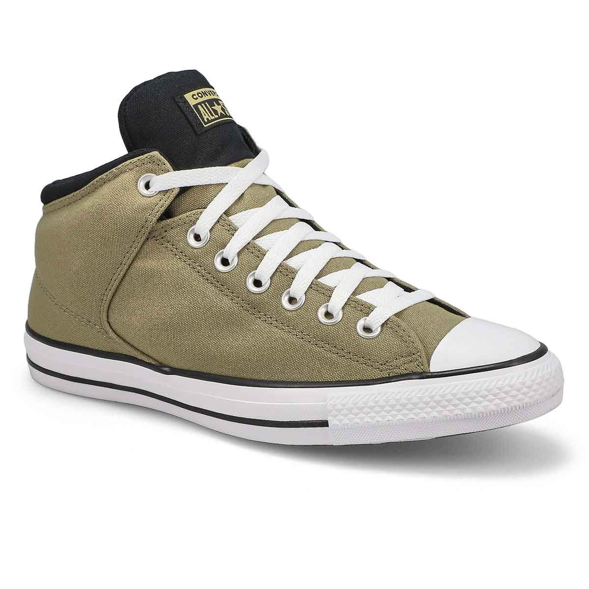 Converse, Men's Chuck Taylor All Star High Street Sneaker - Mossy Sloth Black Sunflower