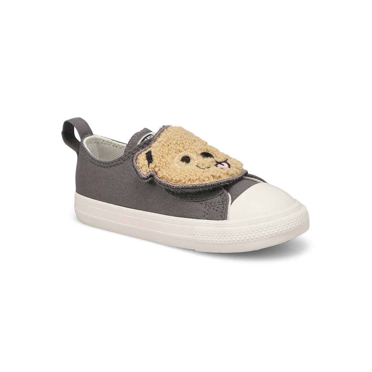 Converse, Infants'  Chuck Taylor All Star Sherpa Bear Easy-On Sneaker - Sharkskin Warm Quarry Egret