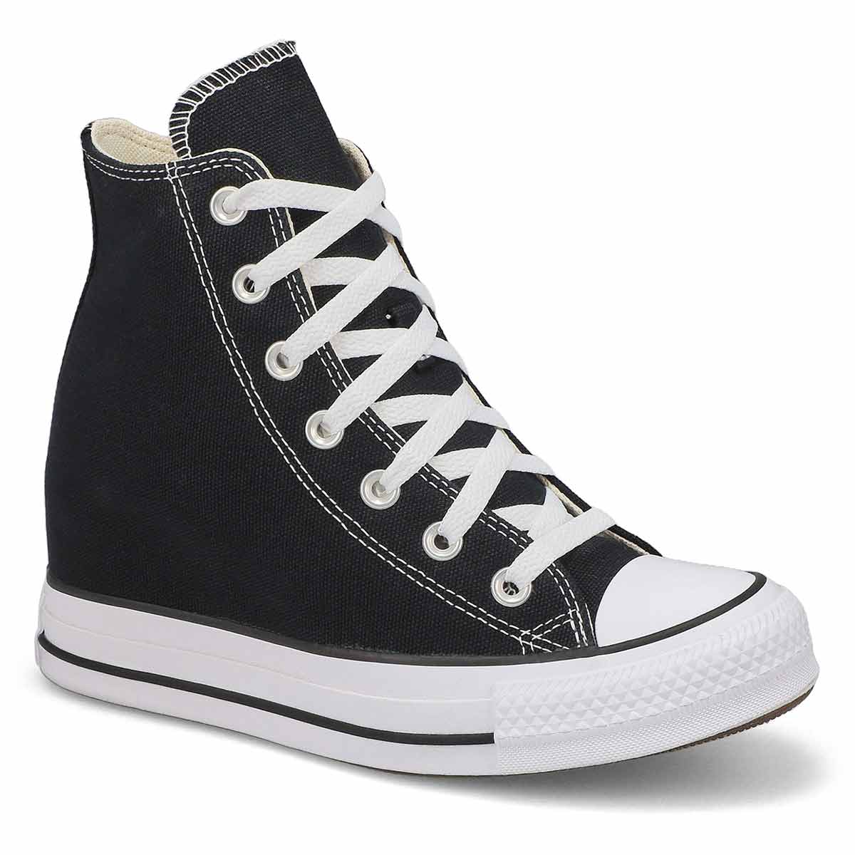 Converse, Converse, Women's Chuck Taylor All Star Wedge Sneaker - Black Red Navy