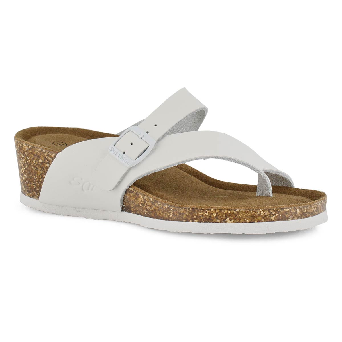 white memory foam sandals