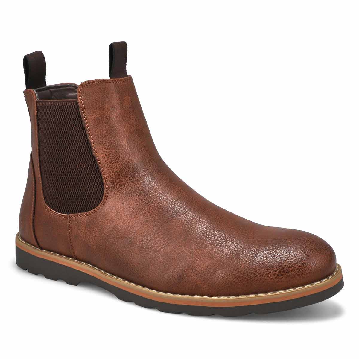 SteveMadden, Botte Chelsea imperméable BASTIANN, cognac, hommes