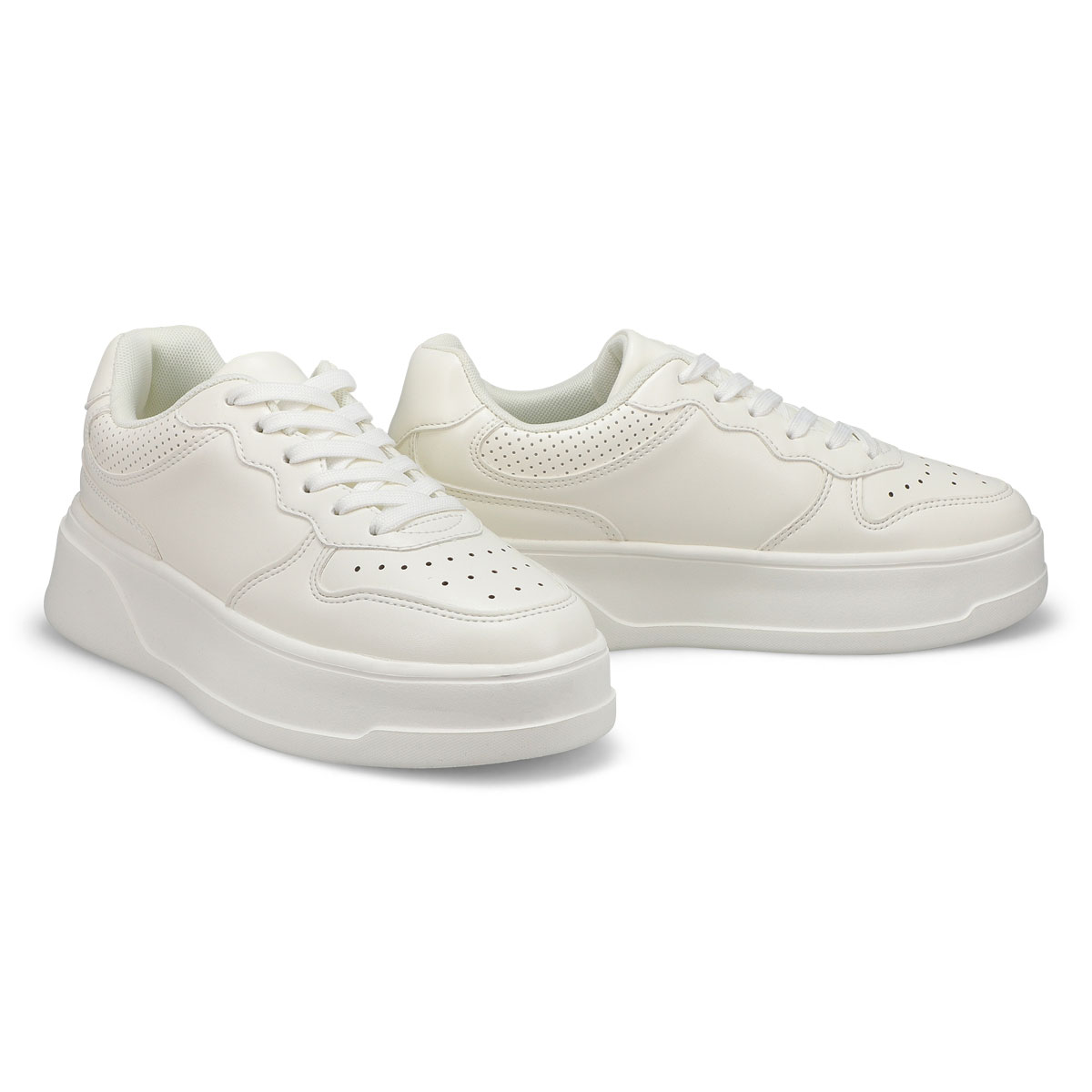 Womens Becket Lace Up Sneaker - White