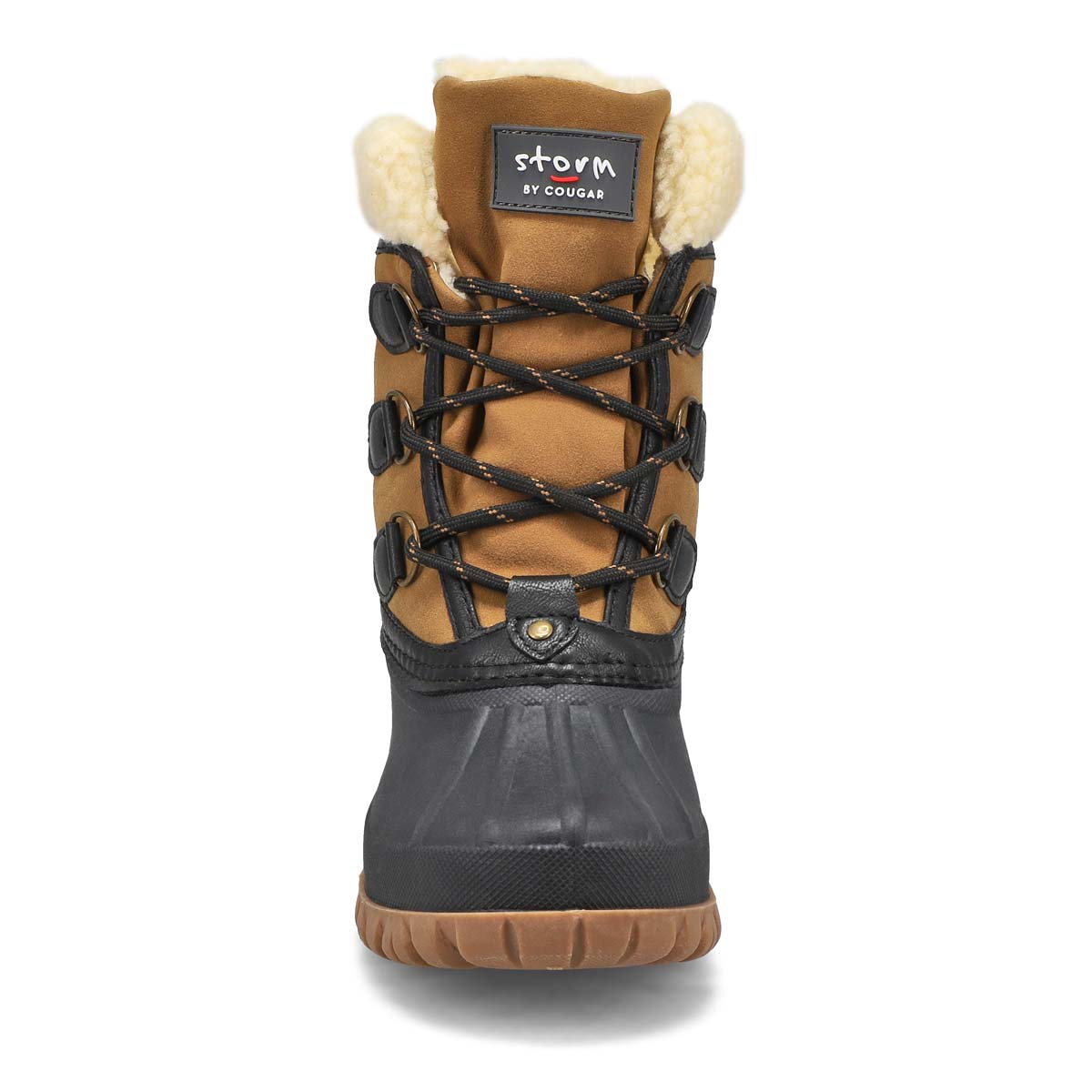 Womens Candy Waterproof Winter Boot - Black/Chestnut