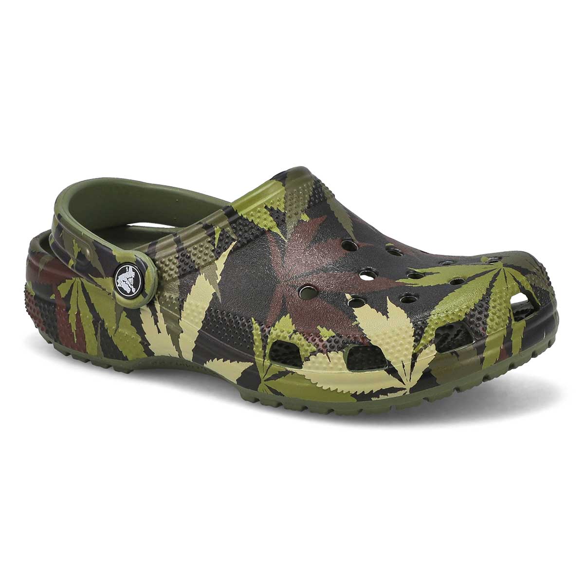 Crocs, Women's Classic Graphics EVA Clog - Hemp Army Green