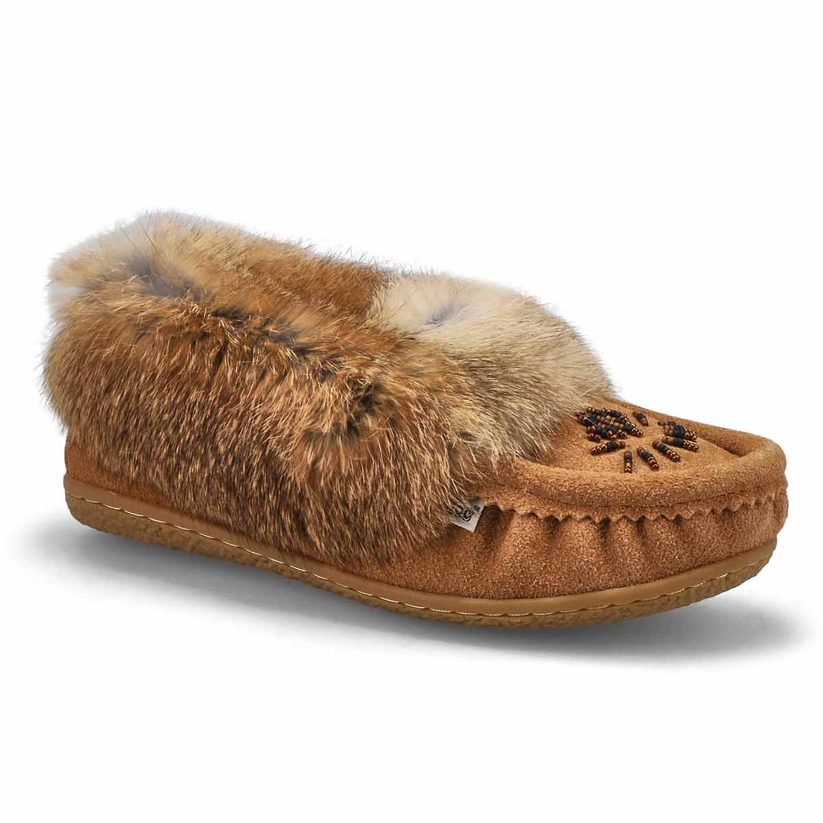 SoftMoc, Women's Cute 5 Rabbit Fur SoftMocs - Mocha