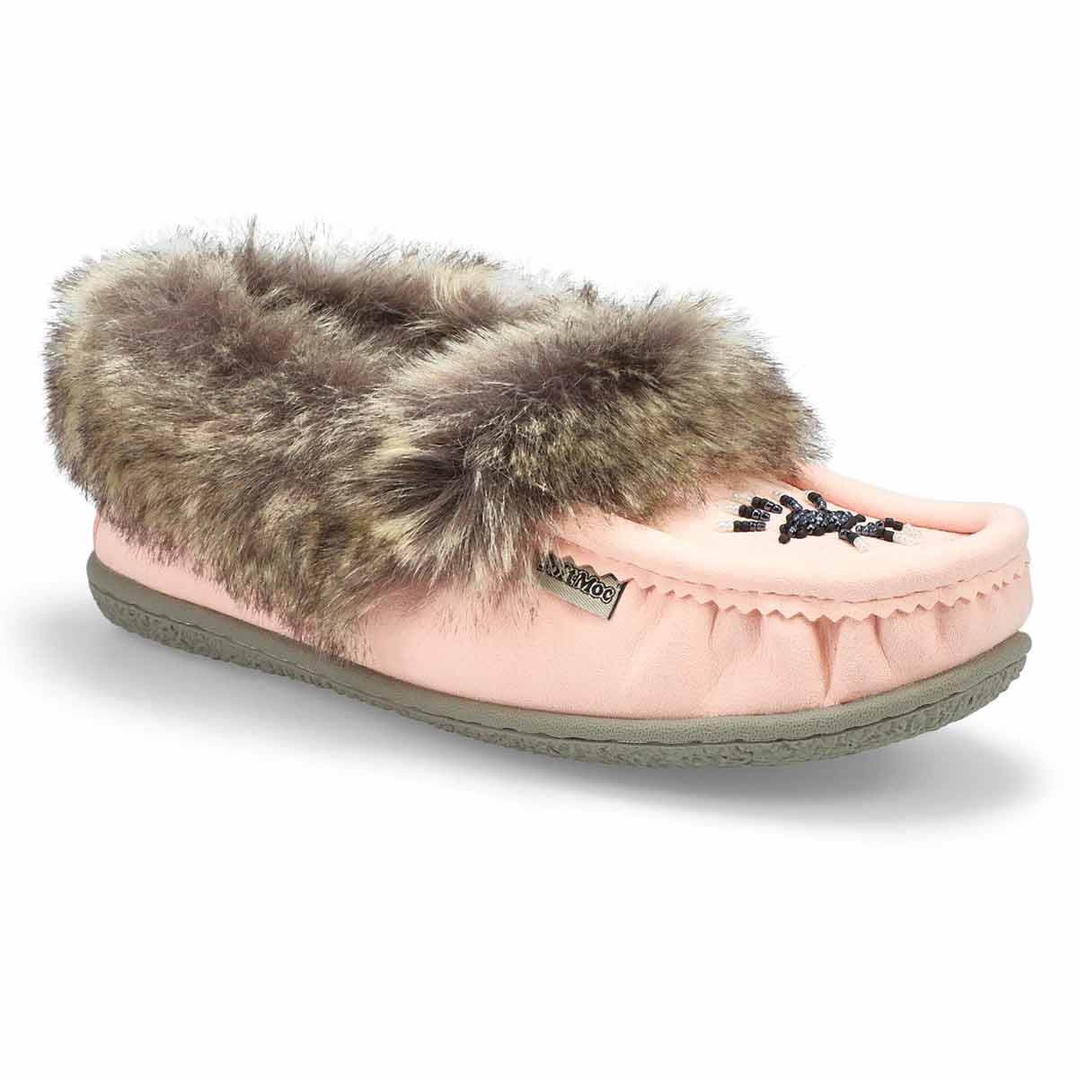 SoftMoc Women's Cute 5 V Faux Rabbit Fur Mocc | SoftMoc.com