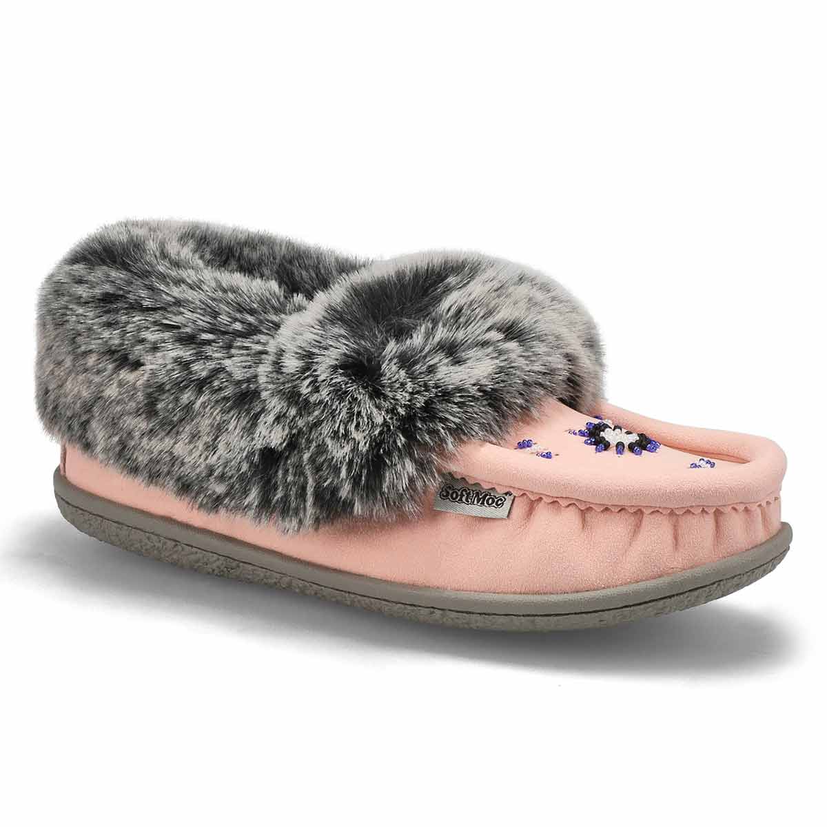 SoftMoc, Women's Cute 5 V3 Faux Fur Vegan Moc - Pink