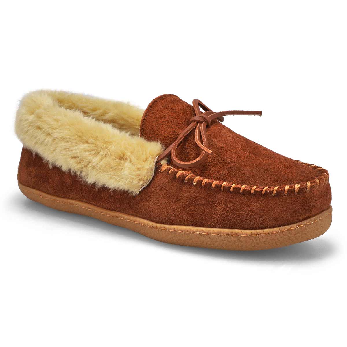 SoftMoc, Men's Daniel Crepe Sole Lined SoftMocs - Spice