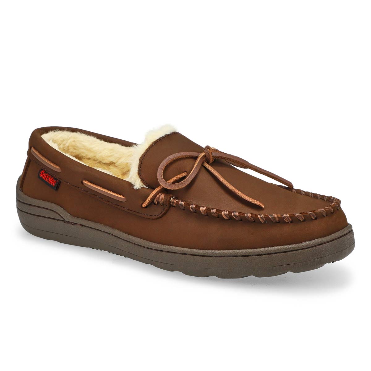 SoftMoc, Men's Danny Lined Crazy Horse SoftMocs - Brown