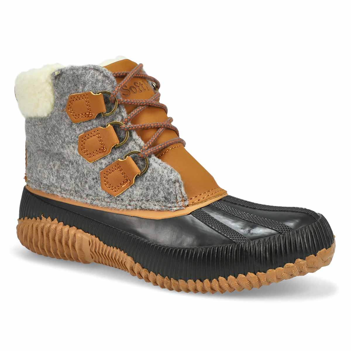 SoftMoc, Botte d'hiver imperméable à lacets DELLA, gris, femmes