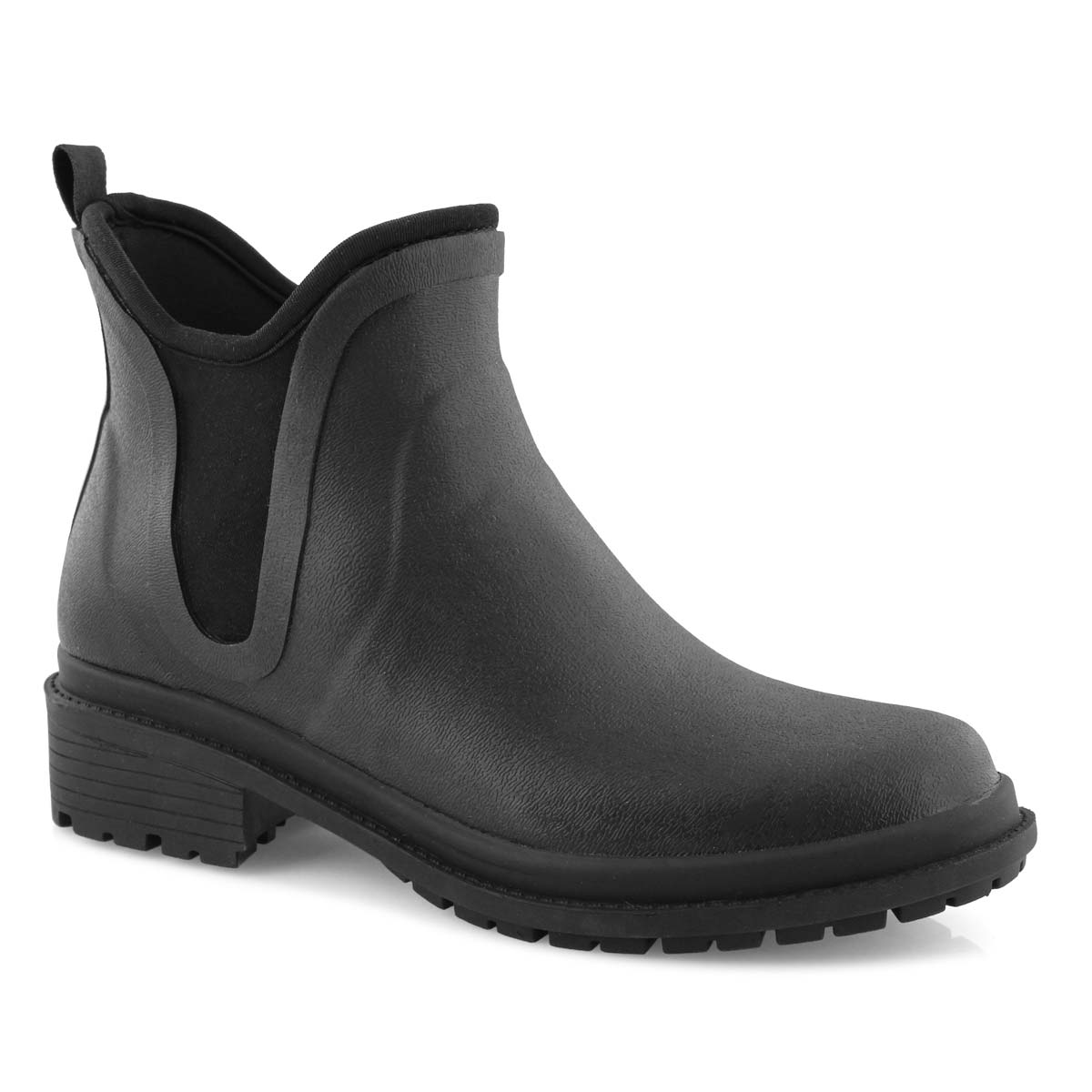 black waterproof chelsea boots