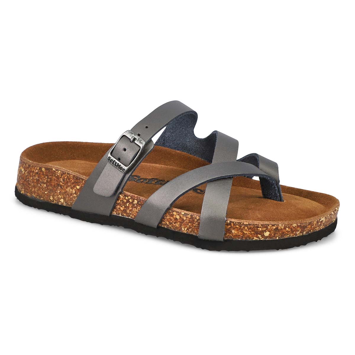 SoftMoc, Womne's Elanor Thong Sandal - Pewter