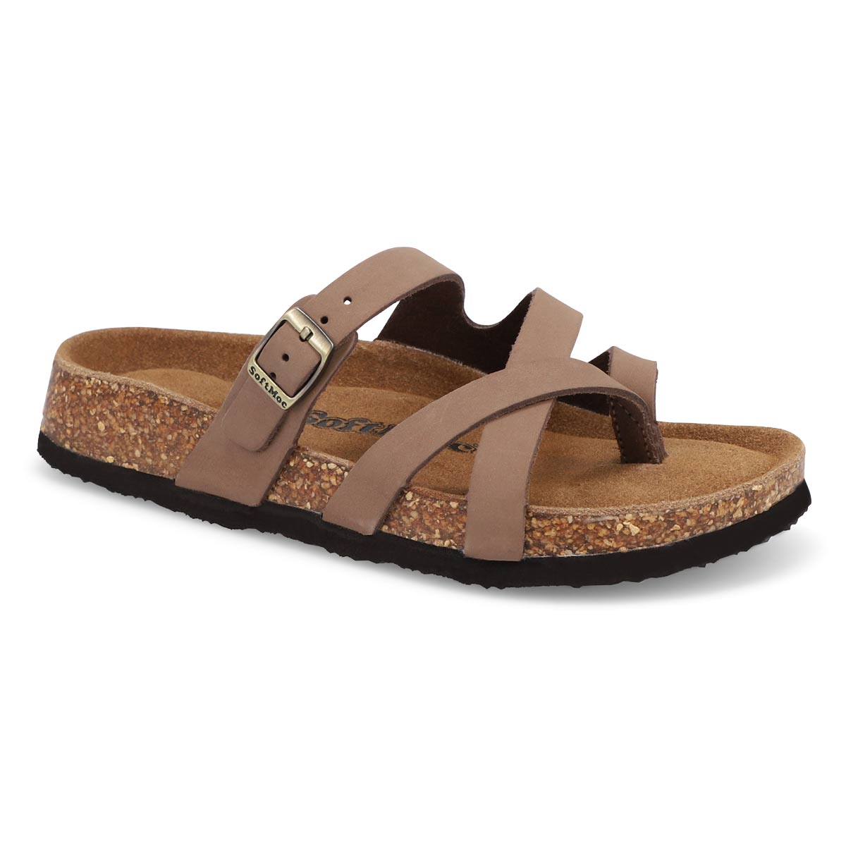 SoftMoc, Women's Elanor Thong Sandal - Taupe Nubuck