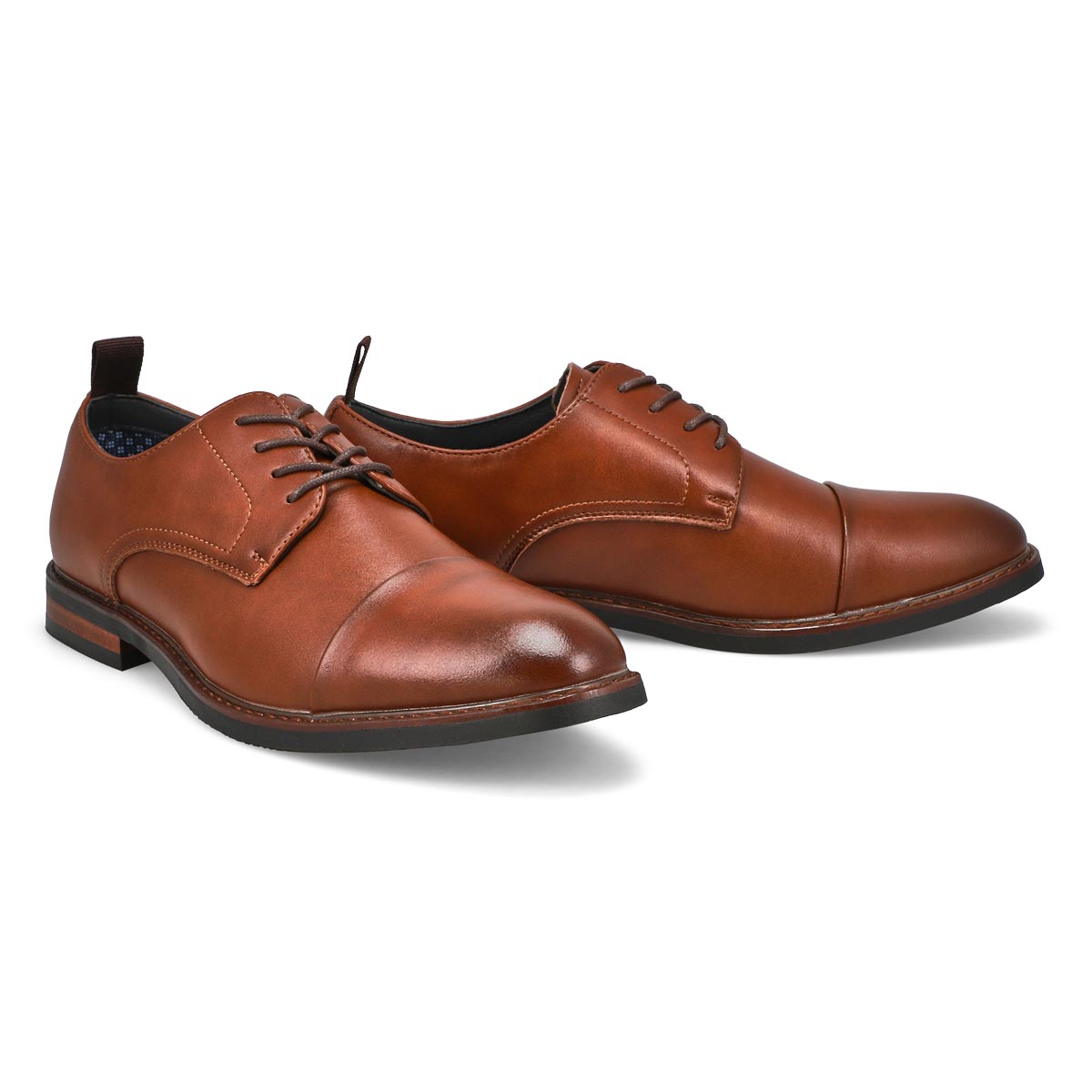 Mens Evolute Leather Dress Oxford - Cognac