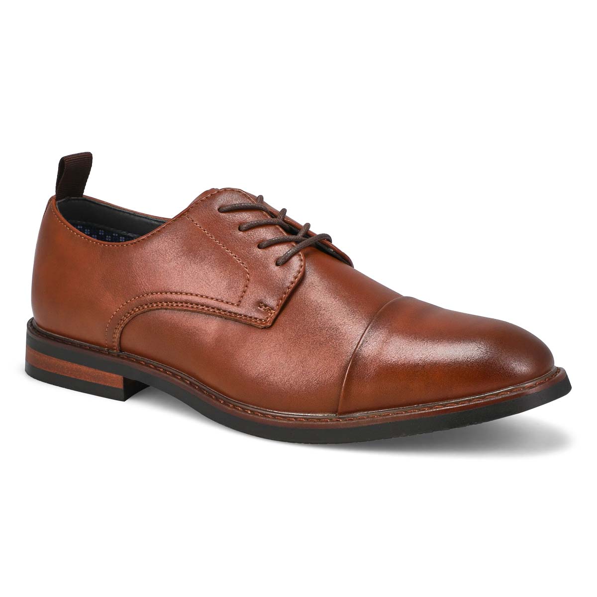 Mens Evolute Leather Dress Oxford - Cognac