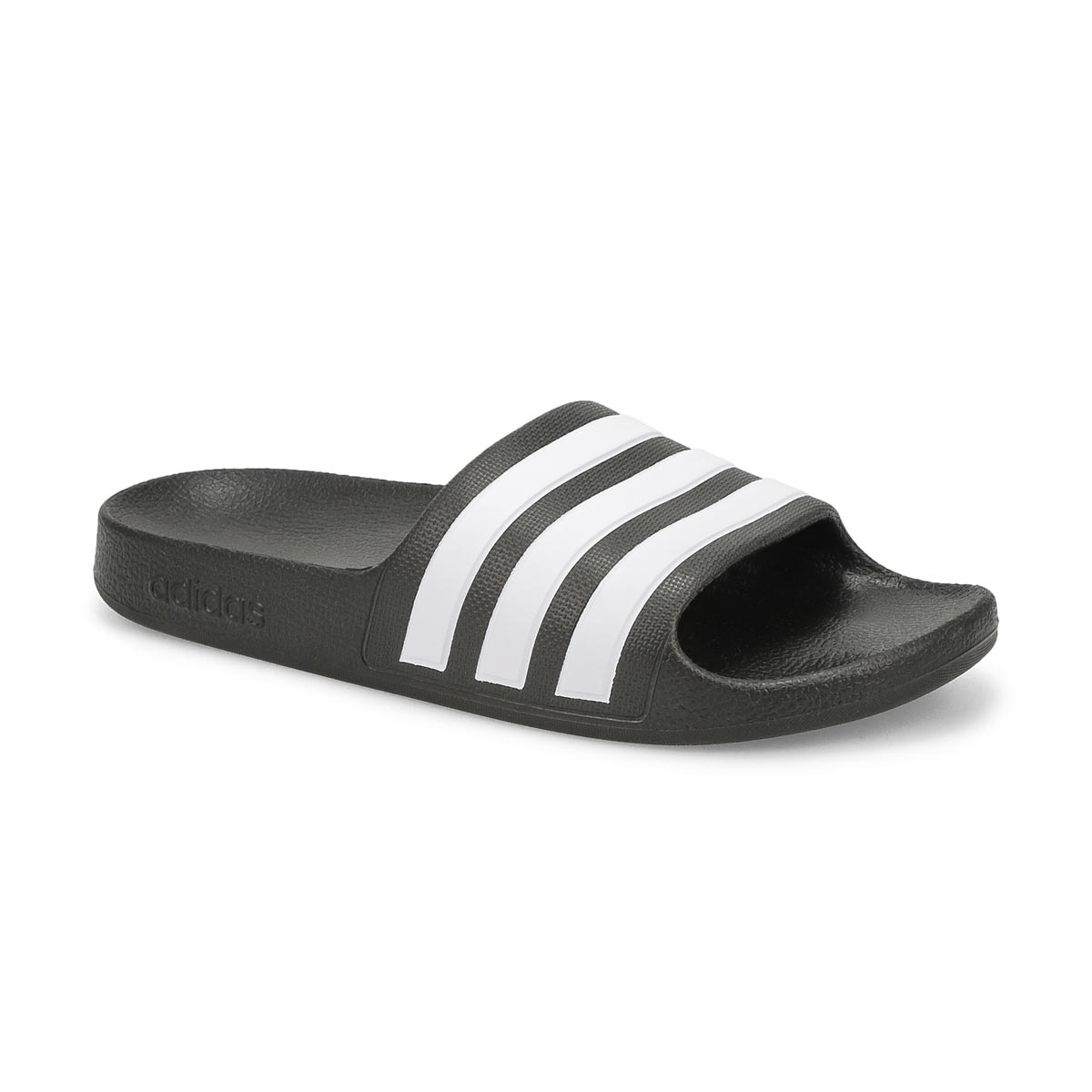 adidas, Kid's Adilette Aqua Slide Sandal - Black White