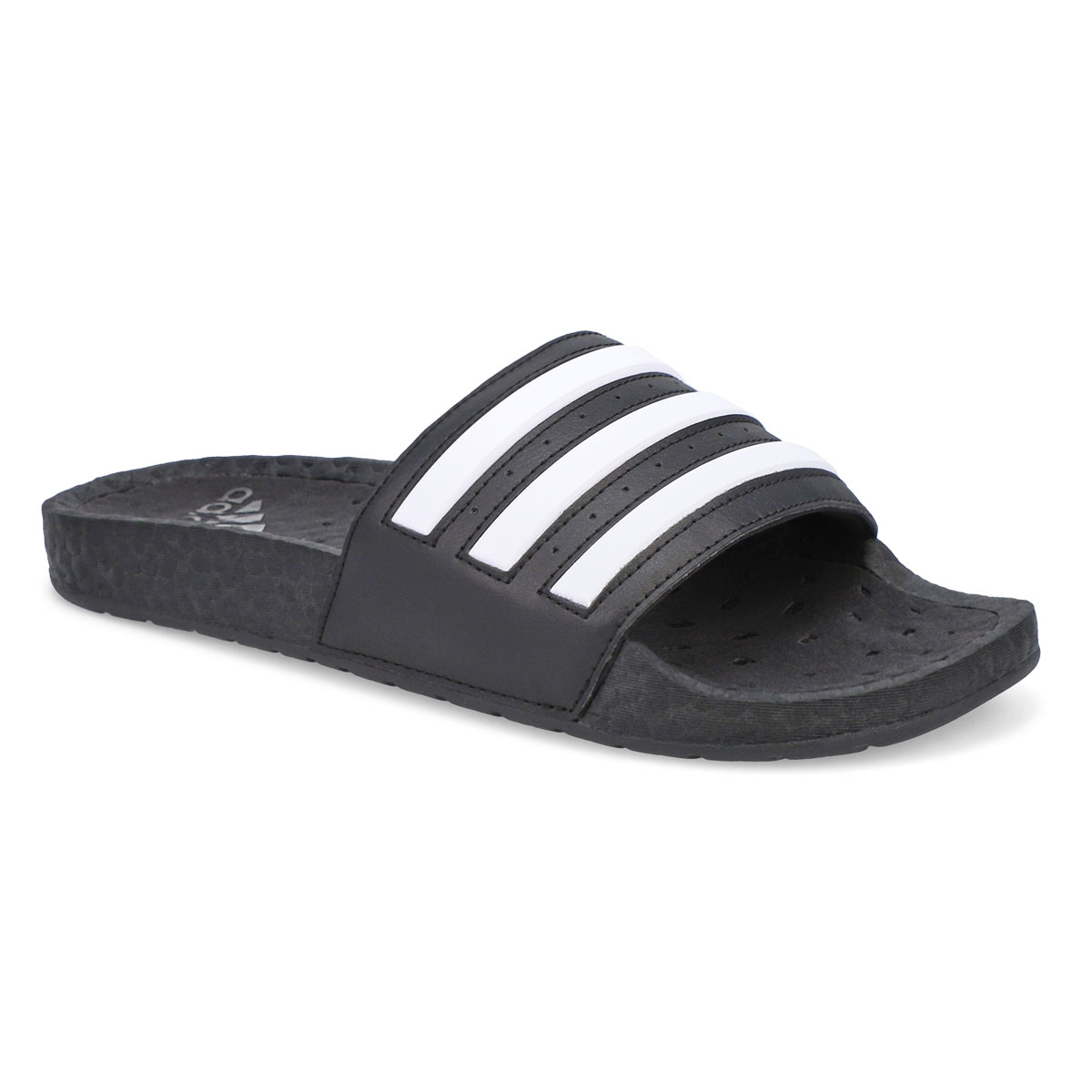 adidas, Men's Adilette Boost Slide Sandal - Black White