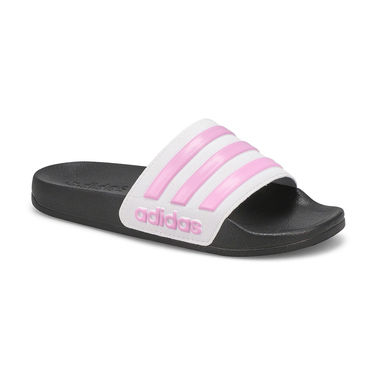 adidas, Girls' Adilette Shower K Slide Sandal - White Lilac