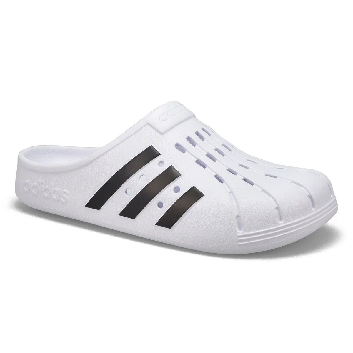 adidas, Sabot ADILETTE CLOG, blanc noir, hommes