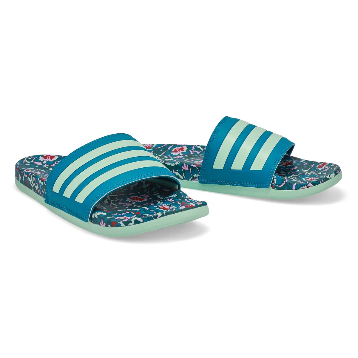 women's adidas adilette cf print sandals