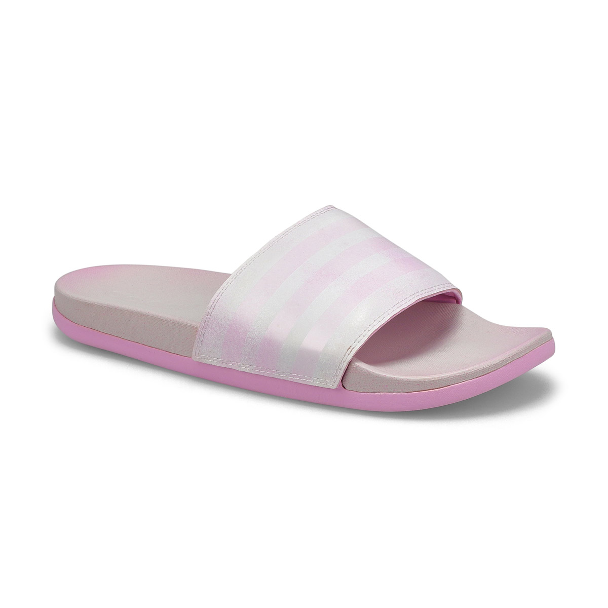 adidas, ADILETTE CF+ STRIPES W, blanc lilas, femmes