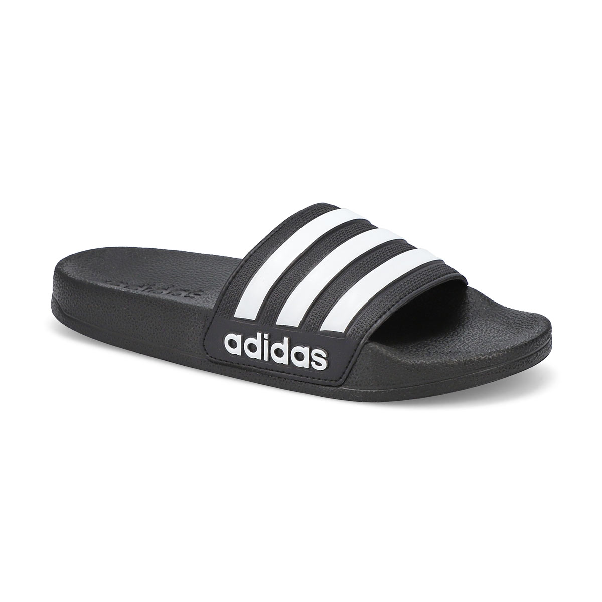 adidas, Kids' Adilette Shower K Slide Sandal - Black White