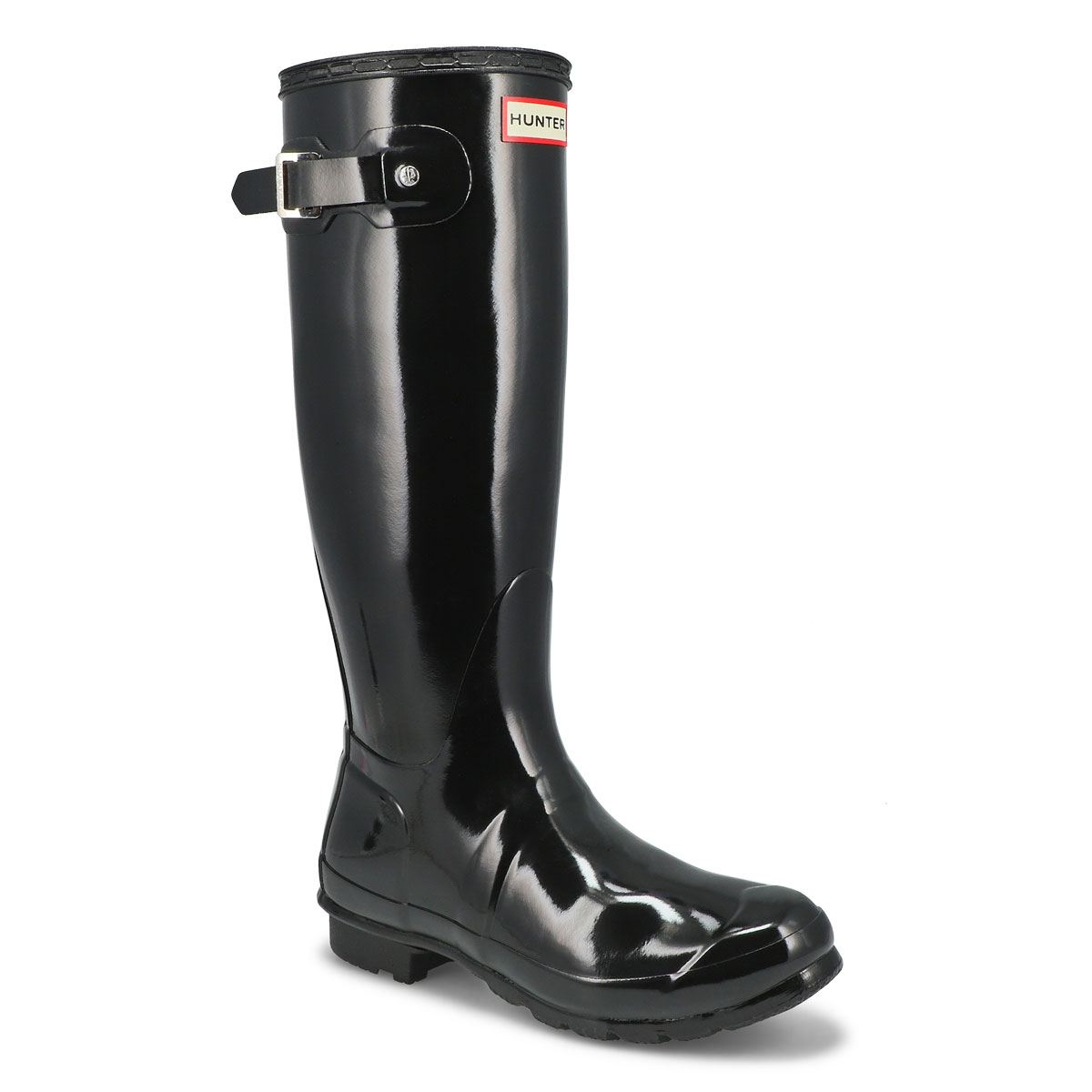 Hunter Women's ORIGINAL TALL GLOSS black rain boots