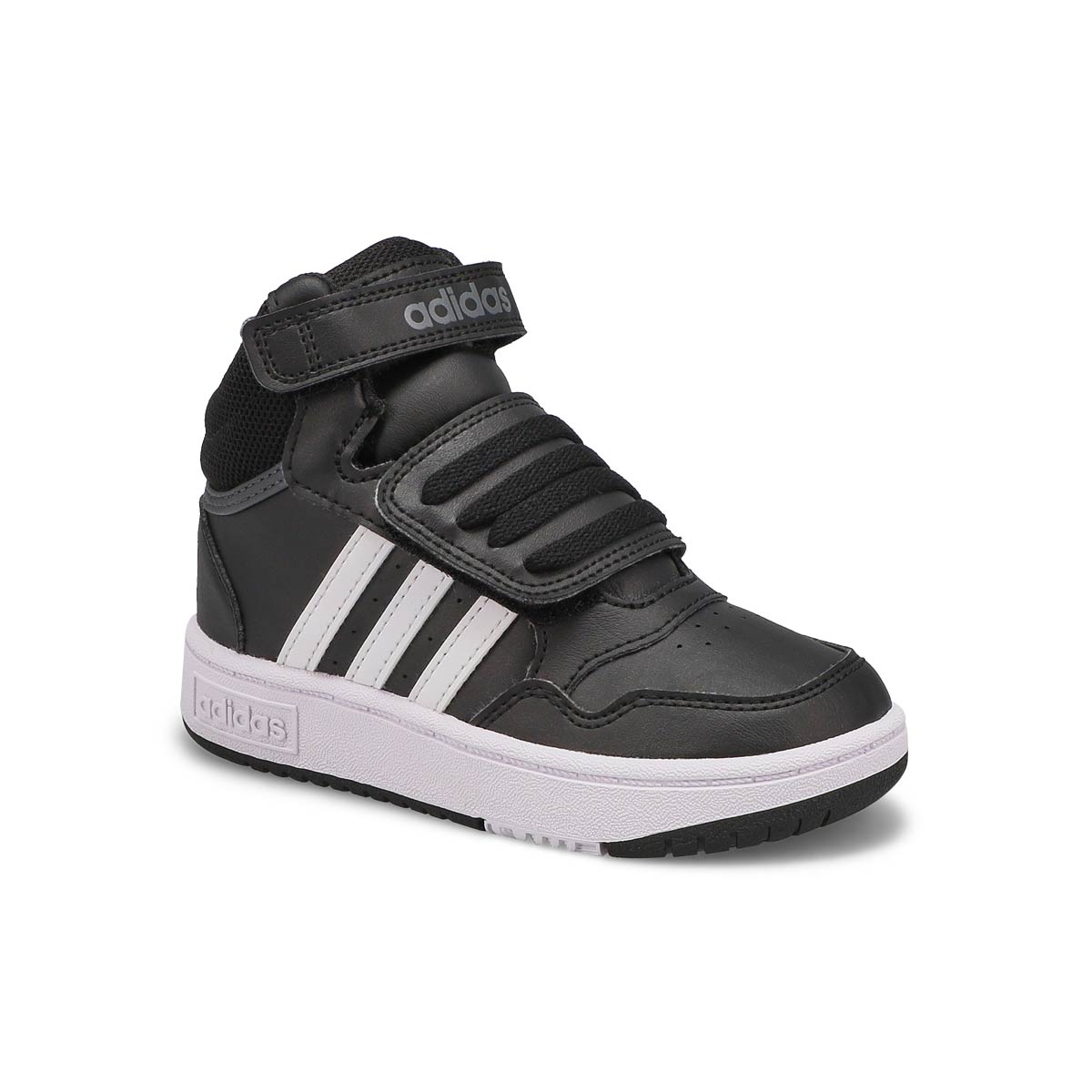 adidas, Espadrille HOOPS MID 3.0 K, noir blanc, bébés-G