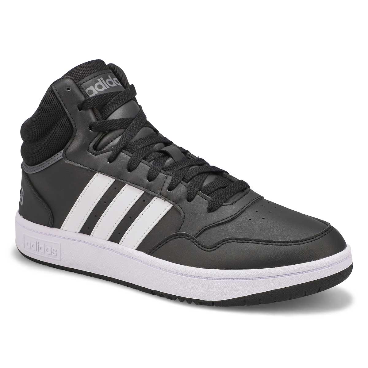 adidas, Men's Hoops 3.0 Hi Top Sneaker - Black White